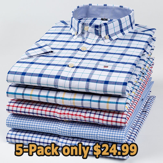 5-Pack Men's Short-Sleeve Shirts